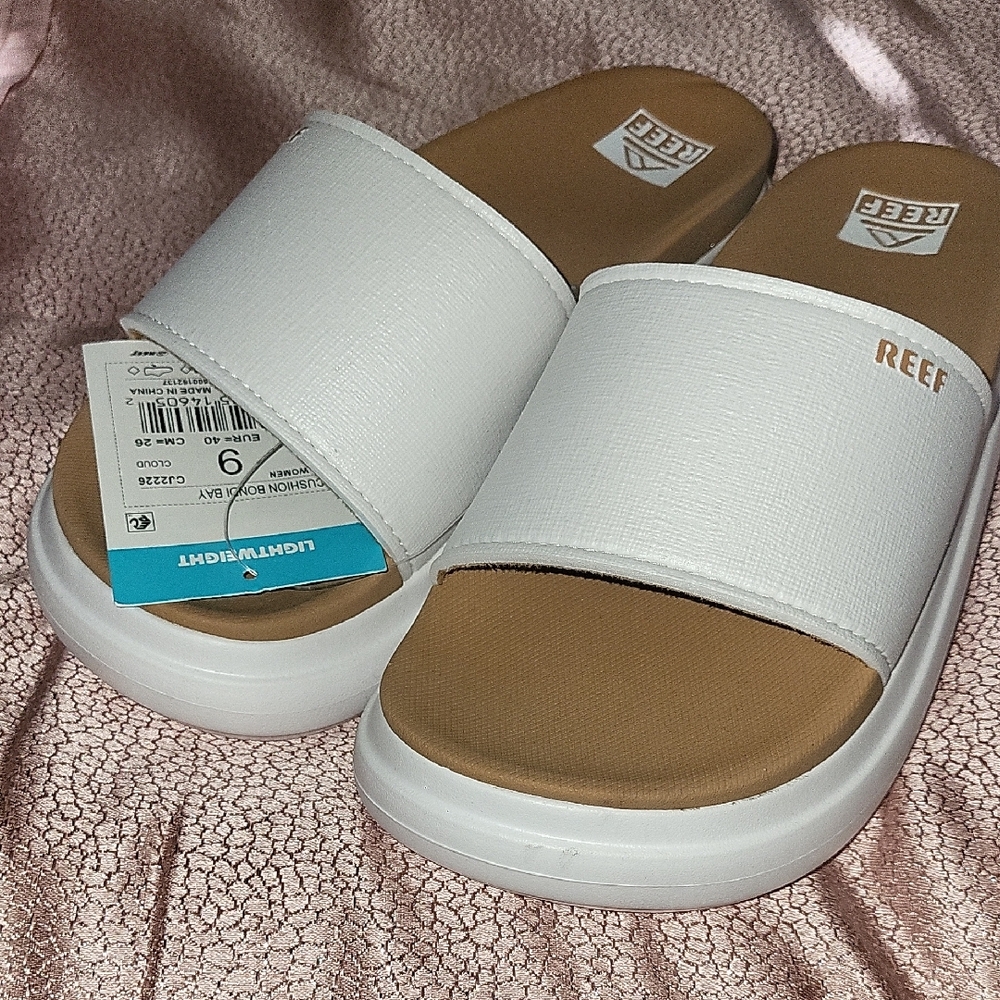 Reef Women's White Slide Sandals